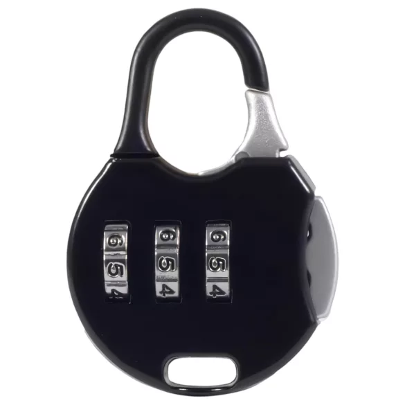 LOCK A WILLY - Silicone Chastity Cage with Lock (Black)