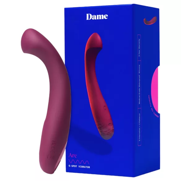 Dame Arc - rechargeable G-spot vibrator (mallow)