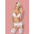 Obsessive 810-SEG-2 - Lace Lingerie Set (White) - L/XL