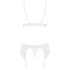 Obsessive 810-SEG-2 - Lace Lingerie Set (White) - L/XL