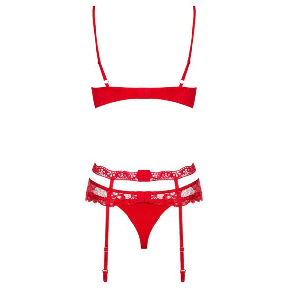 Obsessive Heartina - Red Lingerie Set - L/XL