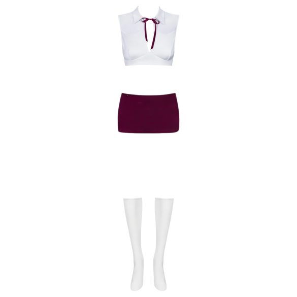 Obsessive Student - Schoolgirl Costume Set (5 Pieces)