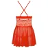 Obsessive 838-BAB-3 - Spicy Lace Babydoll & Thong Set (Red) - XXL