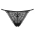 Obsessive Intensa - Strappy Lace Thong (Black) - L/XL