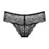 Obsessive Miamor - Sparkling Women's Lace Thong (Black)
