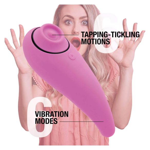 FEELZTOYS Femmegasm - Rechargeable 2-in-1 Clitoral Vibrator (Pink)