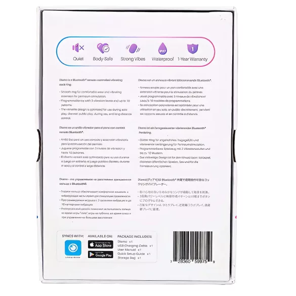 LOVENSE Diamo - Smart Vibrating Penis Ring (Black)