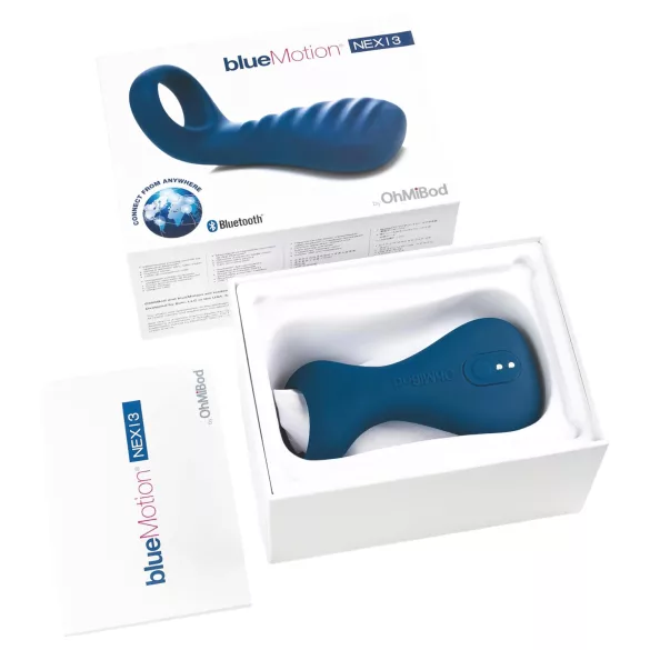 OHMIBOD Bluemotion Nex 3 - Smart Vibrating Ring (Blue)