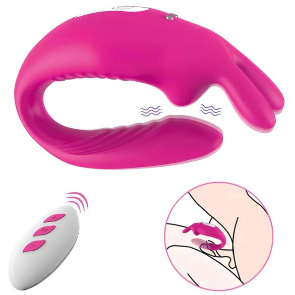 Aixiasia Hera - Wireless Rechargeable Couple's Vibrator (Pink)