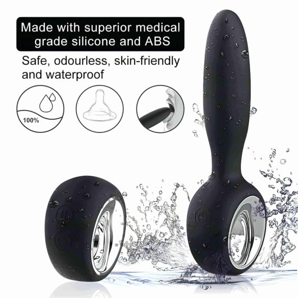 Aixiasia Dylon Remote - Black Rechargeable Wireless Anal Vibrator