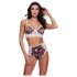 Baci - Floral Lace Bra Set with High Waist - M/L