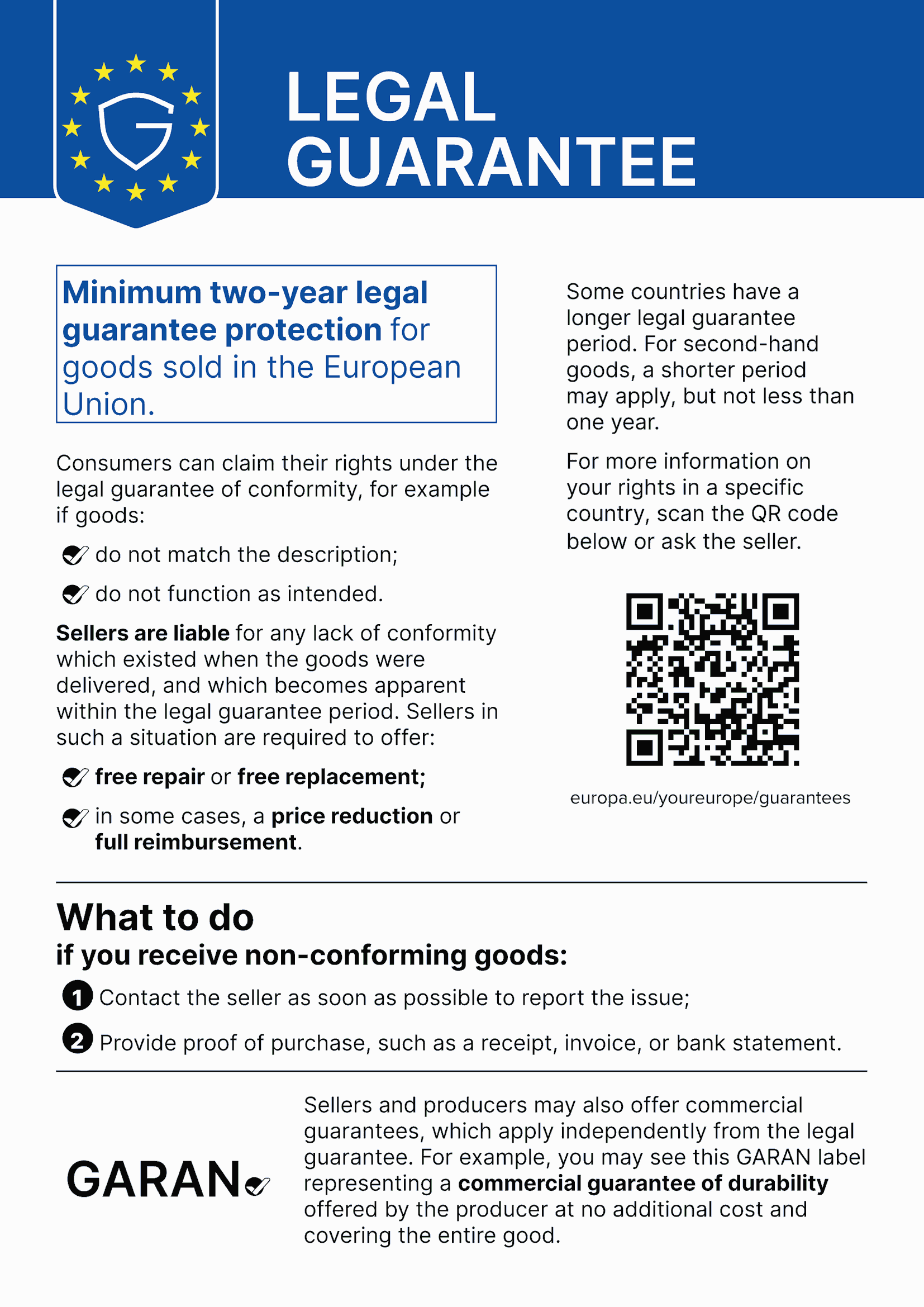LEGAL GUARANTEE