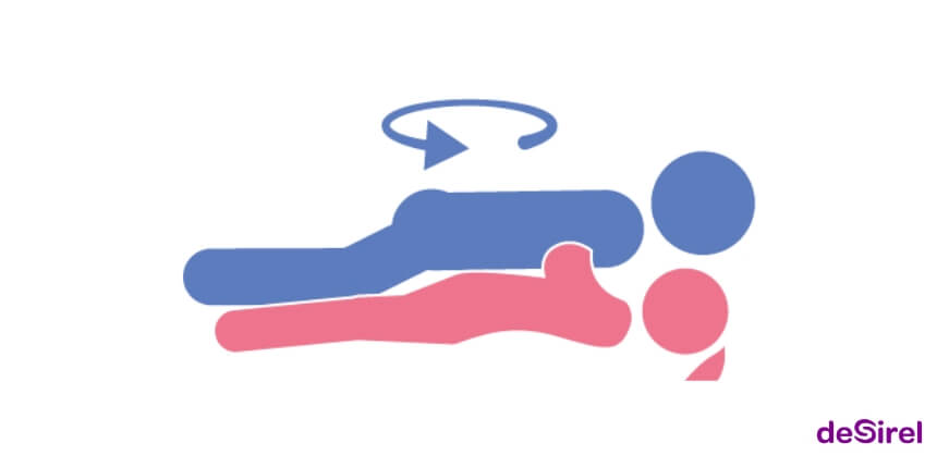 The Helicopter extreme sex position with a cross-body angle | Desirel.ie Sexshop