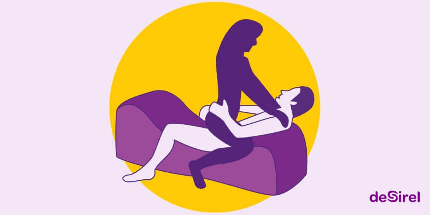 Balance & Flow sex position with the Desirel Magic Pillow sex pillow | Desirel.ie Sex Shop