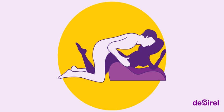 Elite Angle sex position with the Desirel Magic Pillow sex pillow | Desirel.ie Sex Shop